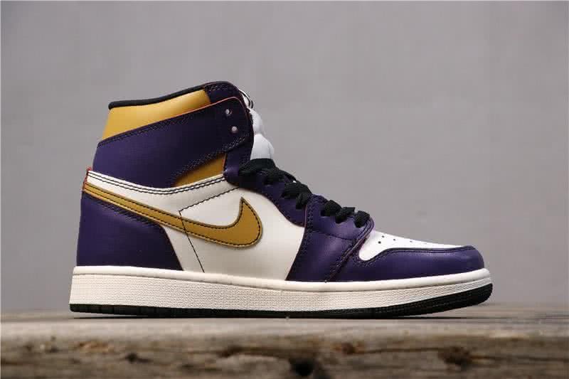 Nike SB x AirJordan1 High OG Court Shoes Purple And White Men 2