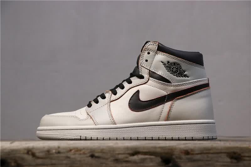 Nike SB x Air Jordan 1 High OG Light Bone White And Black Men 1