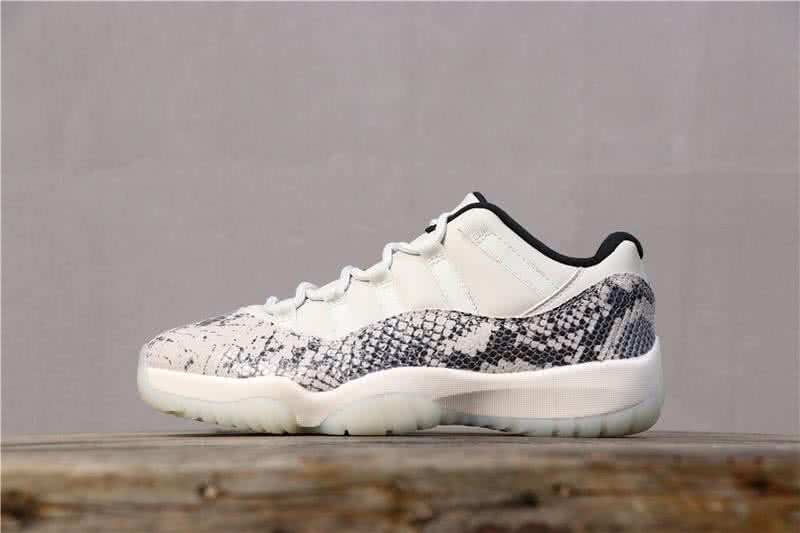 Air Jordan 11 Low Snakeskin Light Bone White Men And Women 1