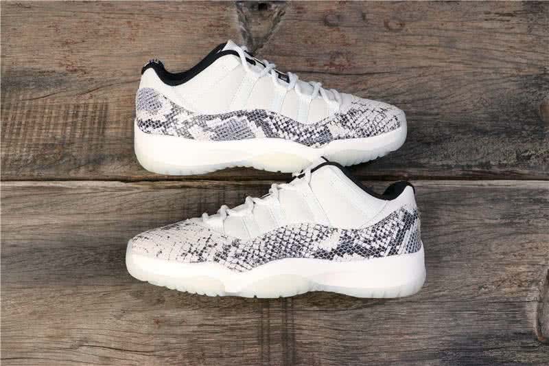 Air Jordan 11 Low Snakeskin Light Bone White Men And Women 5