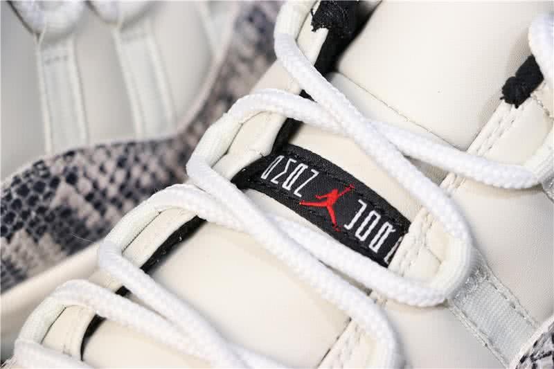 Air Jordan 11 Low Snakeskin Light Bone White Men And Women 6