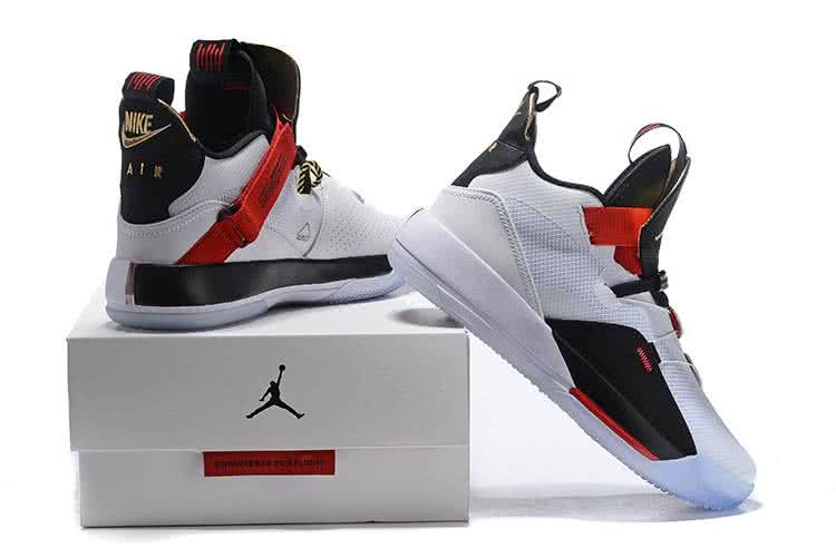 Air Jordan 33 White And Red Women 6