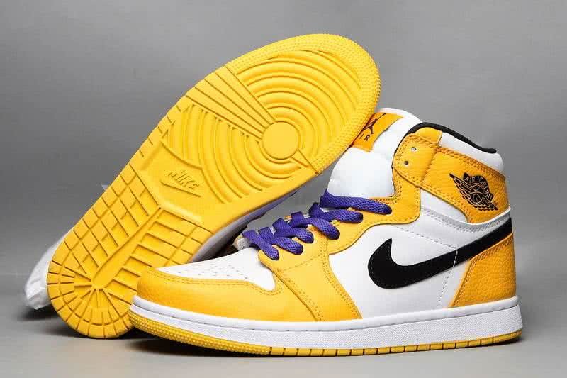 Air Jordan 1 Shoes Yellow Black And Red Men/Women 1