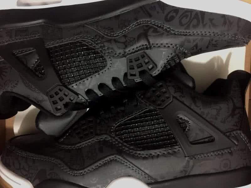 Air Jordan 4 Black And White Men 2