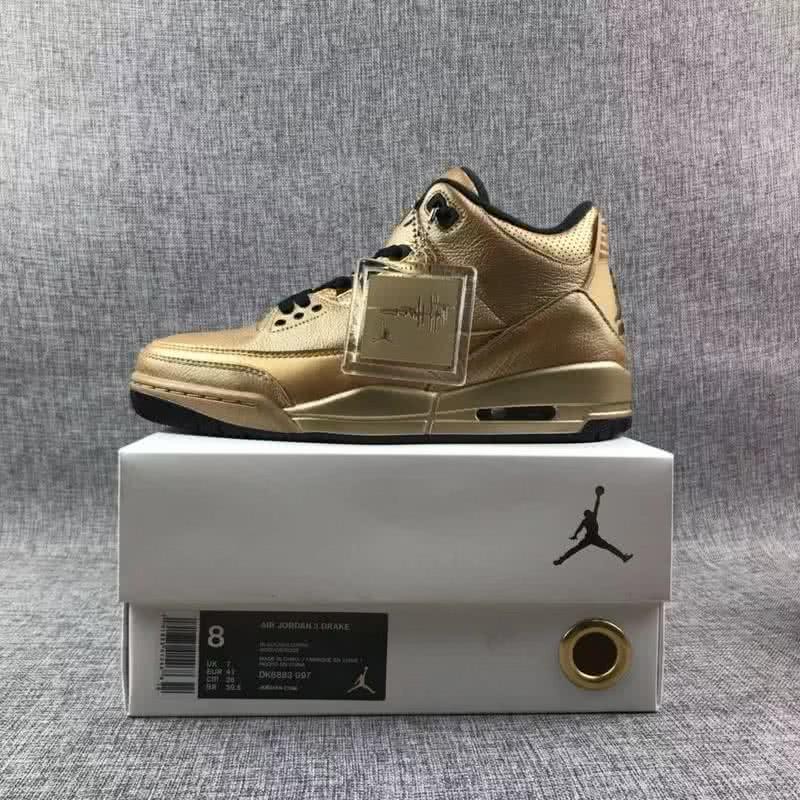 Air Jordan 3 61X Gold Men 2