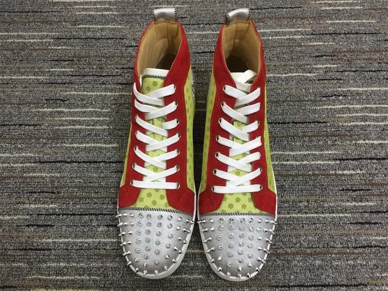 Christian Louboutin Lou Spikes Yellow Men Women 2