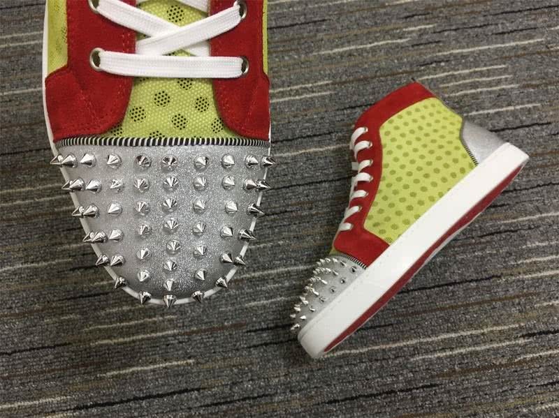 Christian Louboutin Lou Spikes Yellow Men Women 7