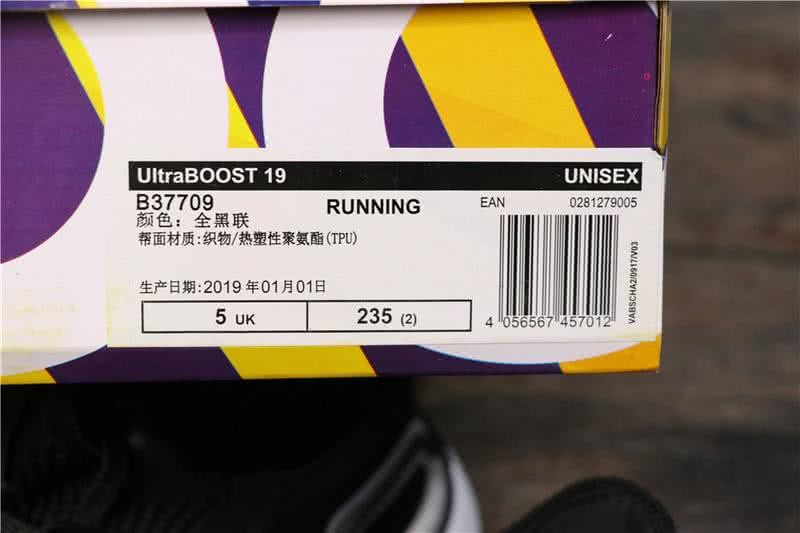 Adidas Ultra BOOST 19W UB19 B37709 Men/Women All Black 9