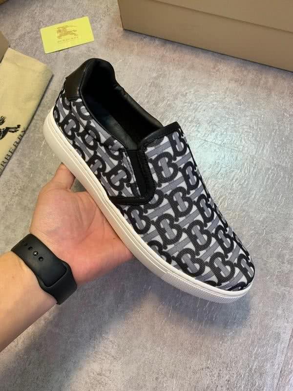 Burberry Sneakers Black White Patterned White Sole Men 4