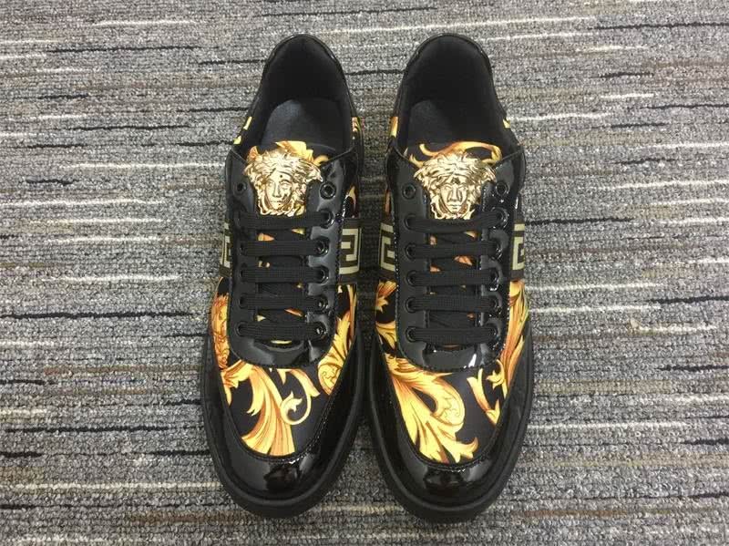Versace High Heels Rhinestones Blue Golden Women 5