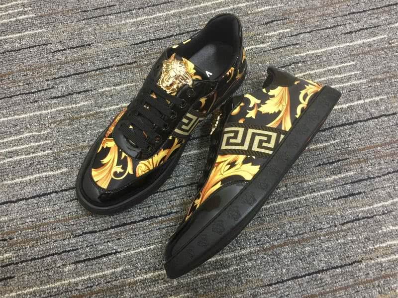 Versace High Heels Rhinestones Blue Golden Women 2