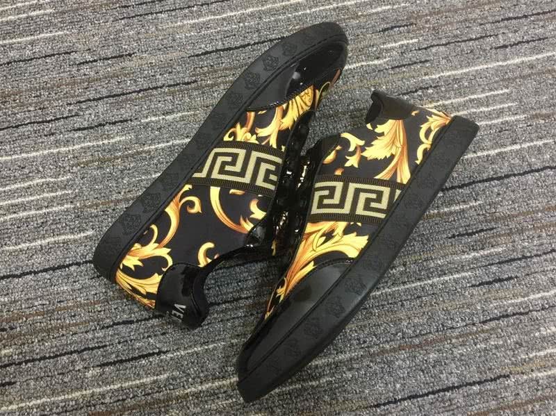 Versace High Heels Rhinestones Blue Golden Women 7