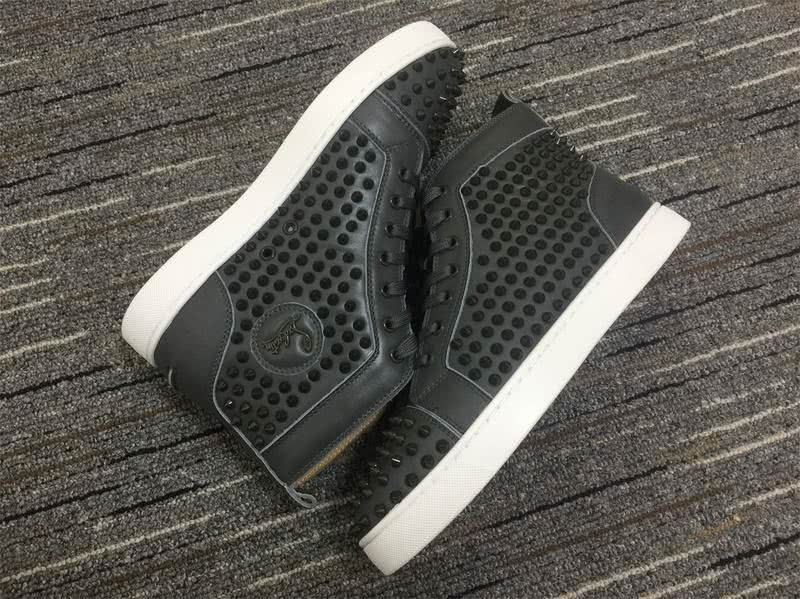 Christian Louboutin Louis Spikes Black Sneakers Men Women 4