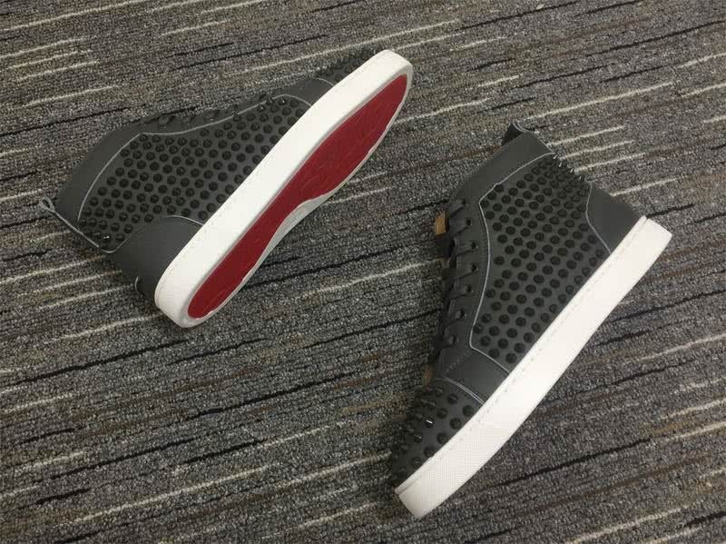 Christian Louboutin Louis Spikes Black Sneakers Men Women 6