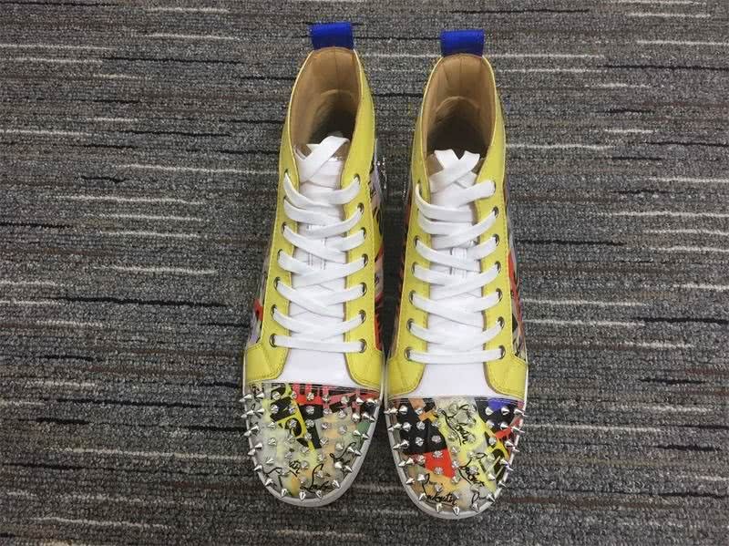 Christian Louboutin Louis Spikes Men/Women Yellow 3