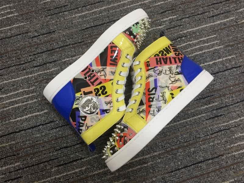 Christian Louboutin Louis Spikes Men/Women Yellow 4