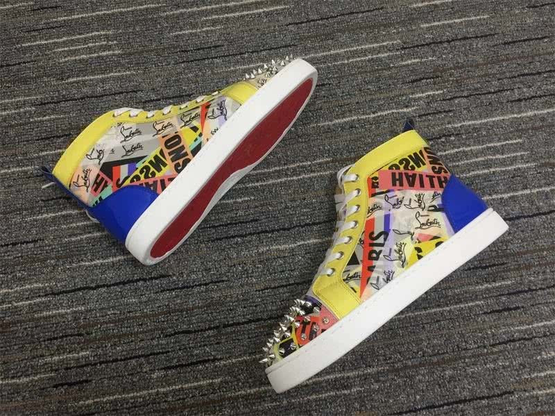 Christian Louboutin Louis Spikes Men/Women Yellow 7