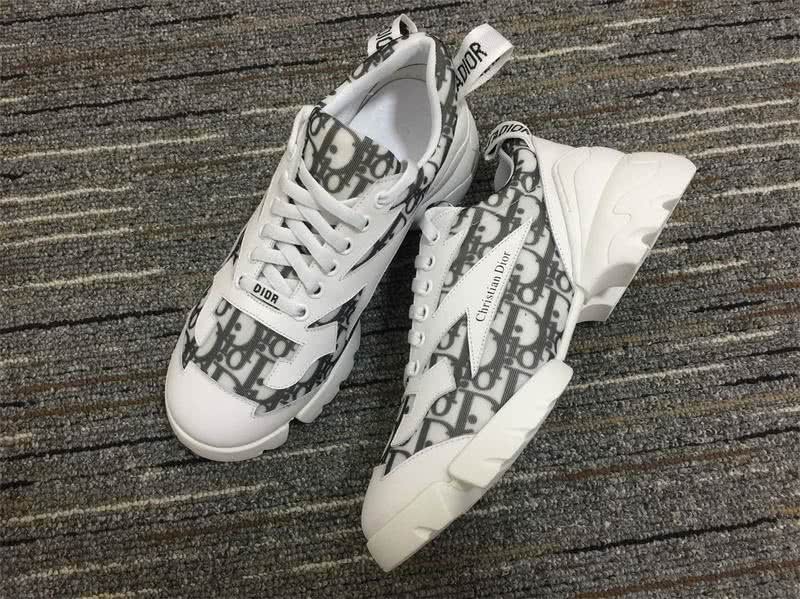 Christian Dior Sneakers 3035 White  Leather Heel bumper and Outside counter Grey  Logo Men 1