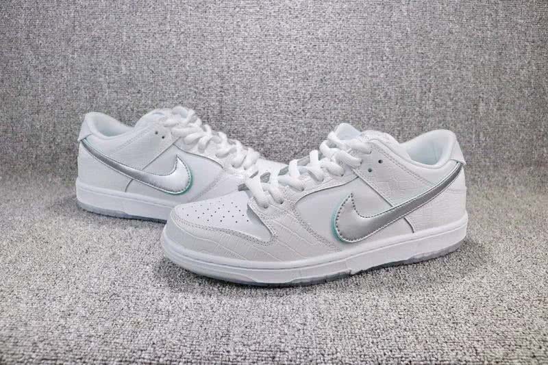 Diamond x Nike SB Dunk Low Men Women White Shoes 8