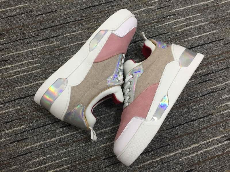 christian louboutin Sneakers Pink White Men Women 4