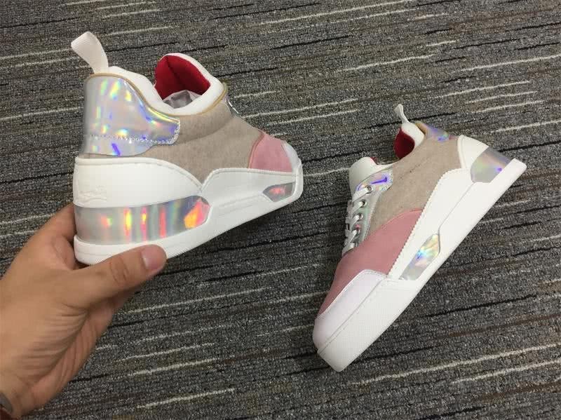 christian louboutin Sneakers Pink White Men Women 5