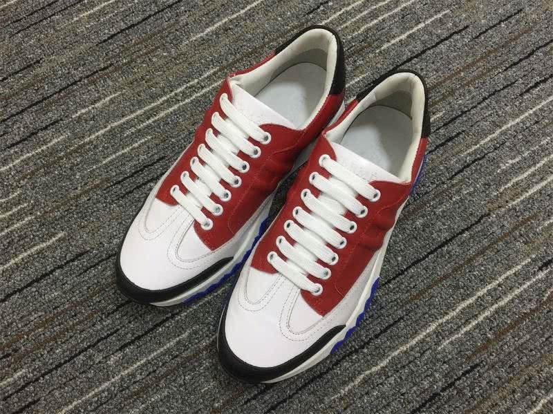 Hermes Sneakers Leather White Red Black Blue Men Women 2