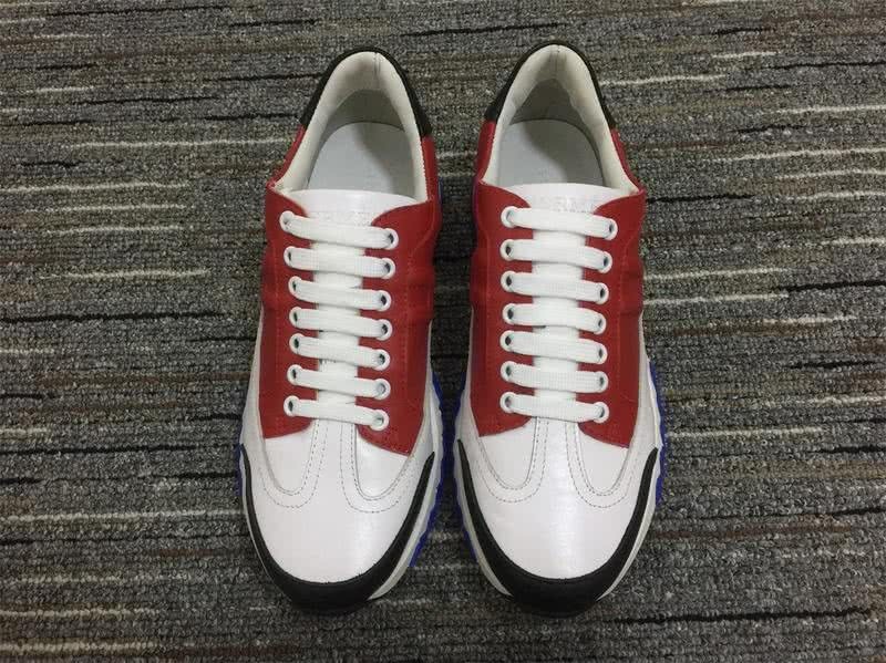 Hermes Sneakers Leather White Red Black Blue Men Women 3