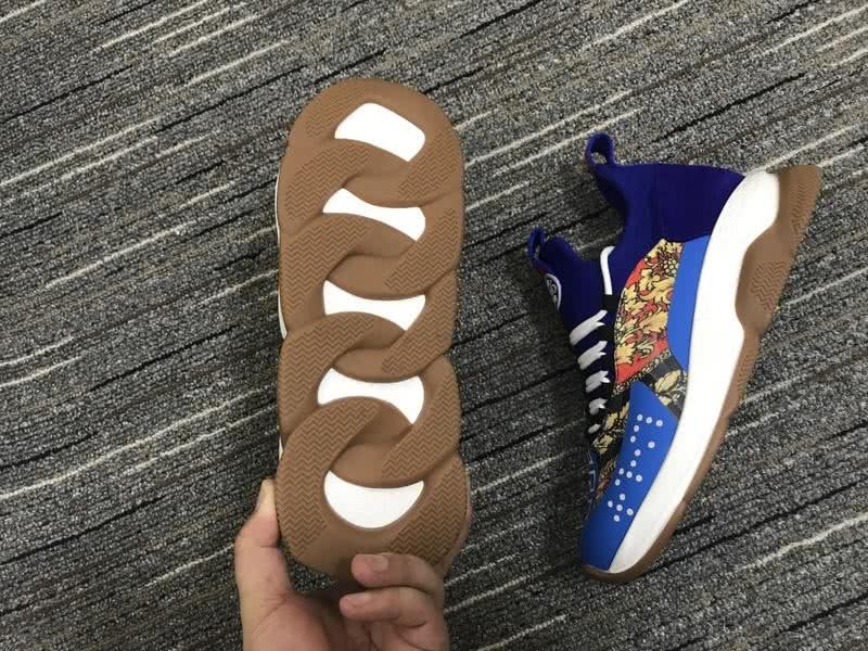 Versace Sneakers Blue White Coffee Men Women 2