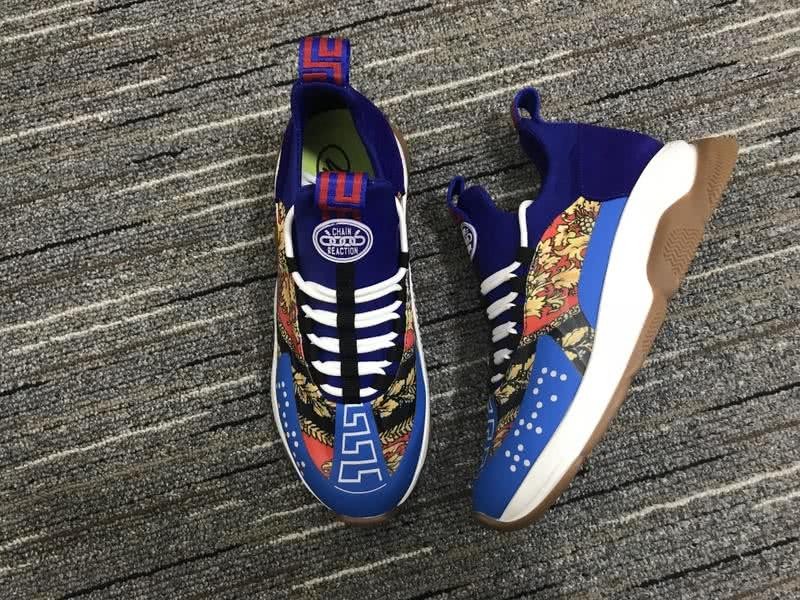 Versace Sneakers Blue White Coffee Men Women 1