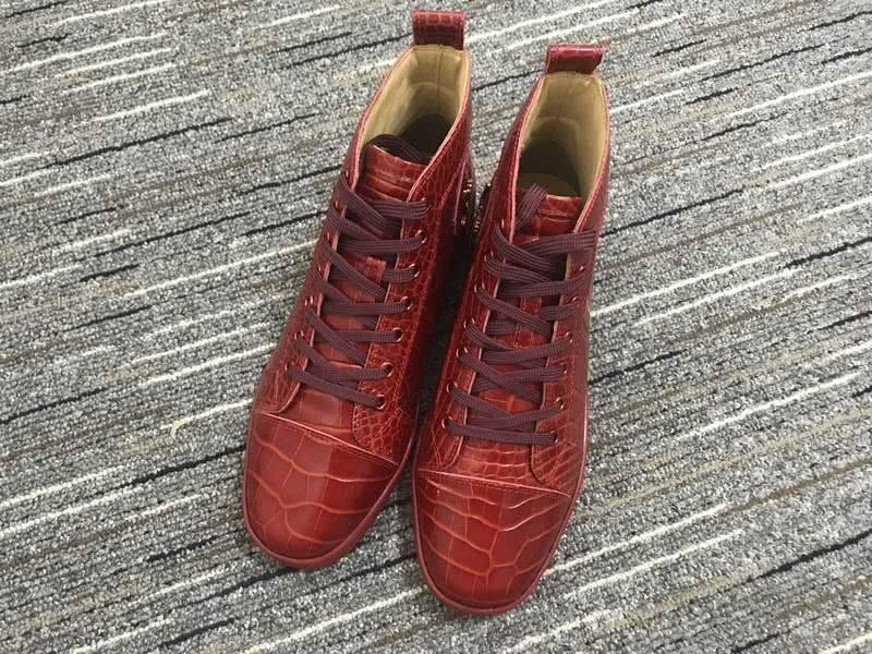 Christian Louboutin Python Sneaker Red Women Men 1