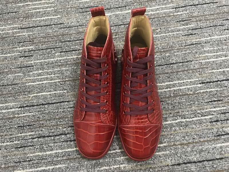 Christian Louboutin Python Sneaker Red Women Men 2