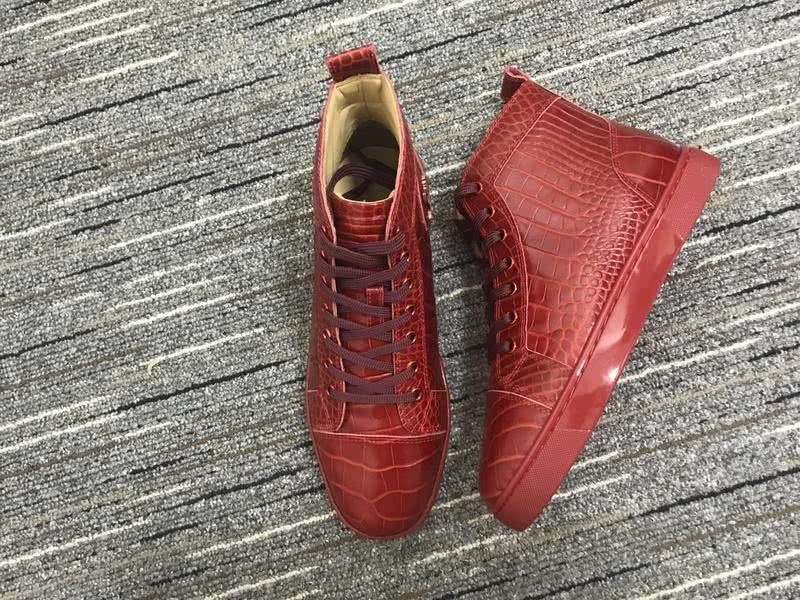 Christian Louboutin Python Sneaker Red Women Men 3