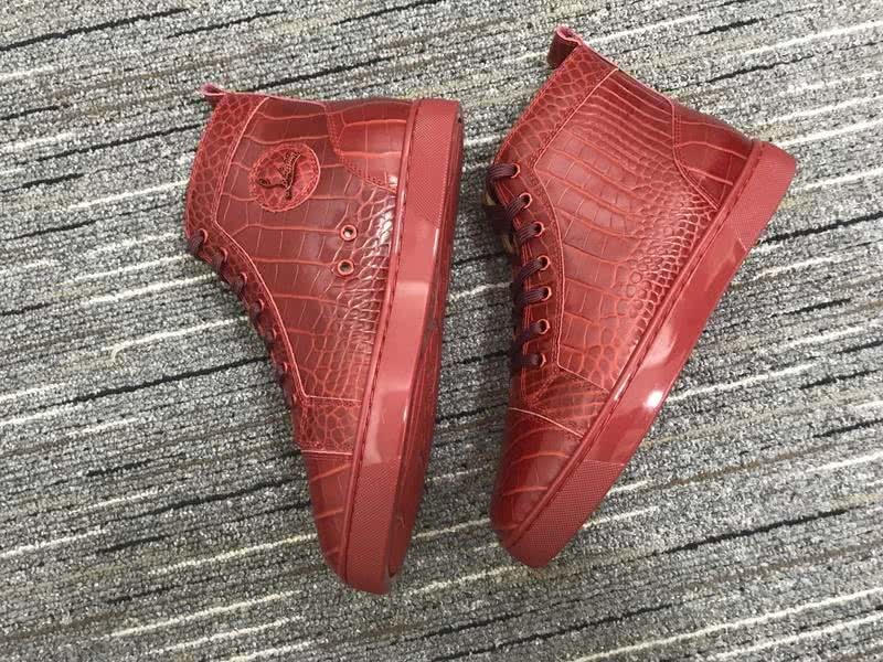 Christian Louboutin Python Sneaker Red Women Men 4