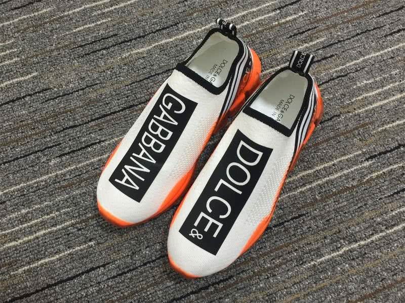 Dolce&Gabbana  3008 Beige cotton Orange fluorescent leather sole Men and Women 2