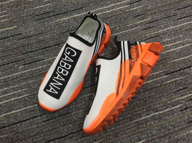 Dolce&Gabbana  3008 Beige cotton Orange fluorescent leather sole Men and Women 1