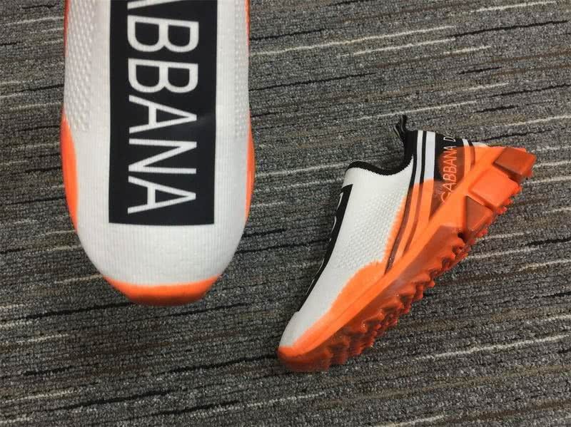 Dolce&Gabbana  3008 Beige cotton Orange fluorescent leather sole Men and Women 9