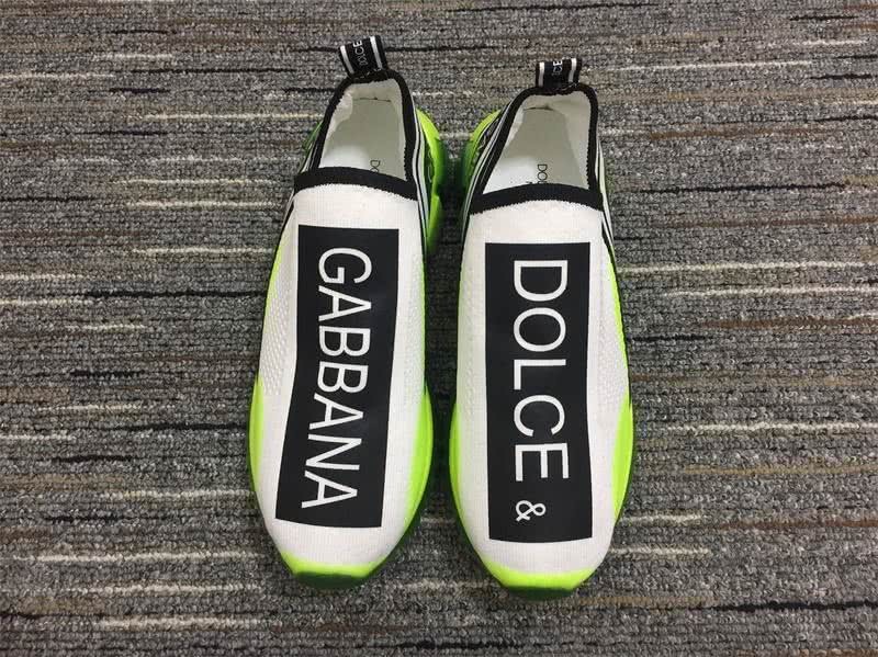 Dolce&Gabbana  3016 Yellow fluorescent white cotton grid Black lump with name Women Men 3