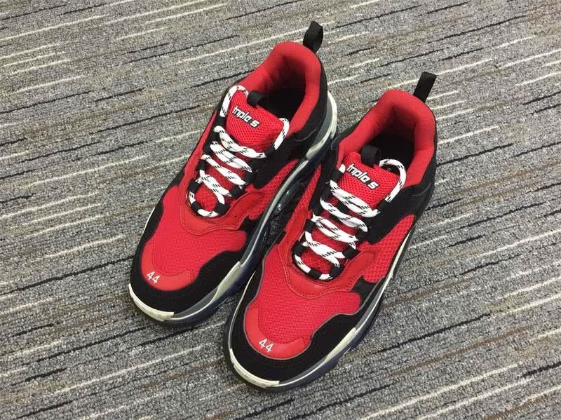 Balenciaga Triple s Trainers Top Black Red Sneakers Men Women 2