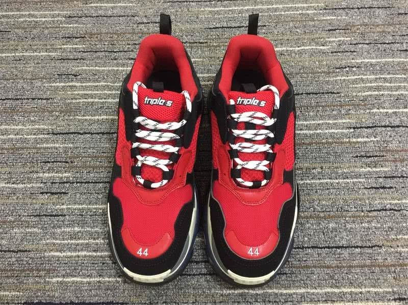 Balenciaga Triple s Trainers Top Black Red Sneakers Men Women 3