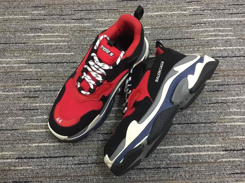 Balenciaga Triple s Trainers Top Black Red Sneakers Men Women 1
