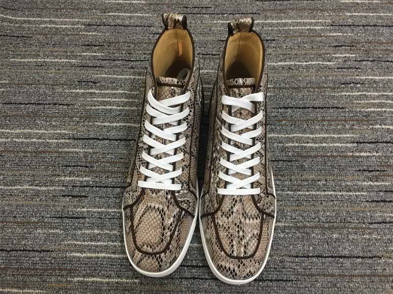 Christian Louboutin Python Sneaker Yellow Black Men Women 2