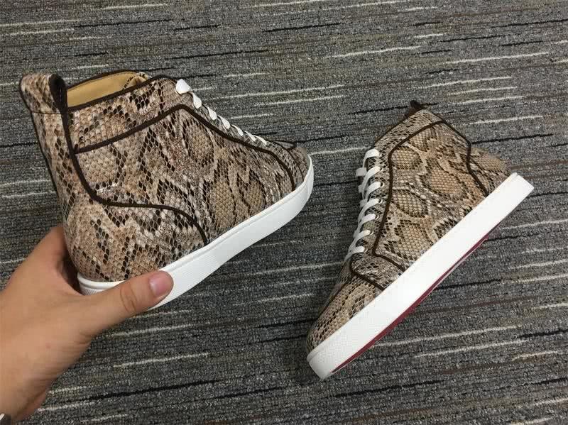 Christian Louboutin Python Sneaker Yellow Black Men Women 4