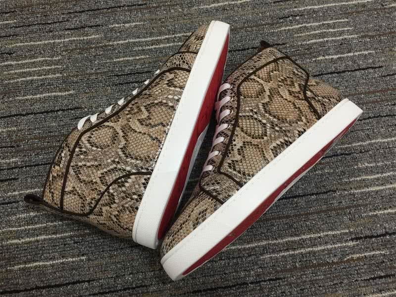 Christian Louboutin Python Sneaker Yellow Black Men Women 6