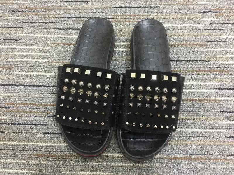 Christian louboutin sandal slippers Black Men Women 2