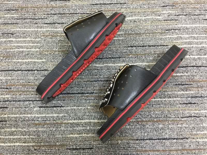 Christian louboutin sandal slippers Black Men Women 7
