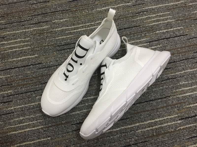 Christian Dior Sneakers 3041 White Cotton Grid diamonds sole Men 3