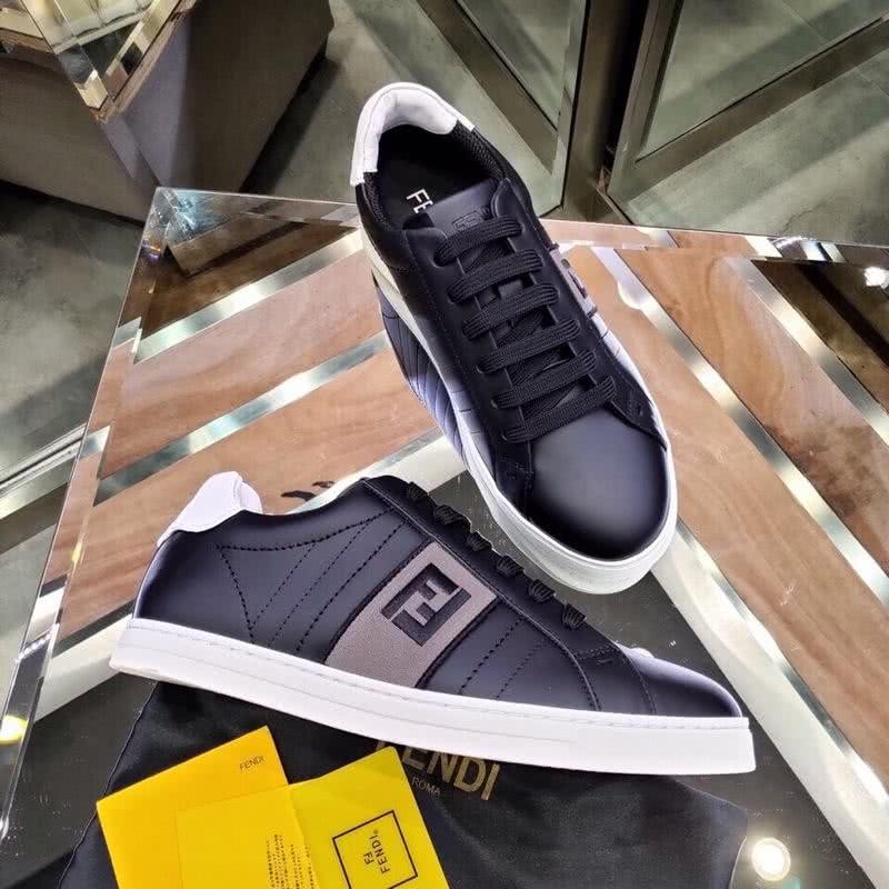 Fendi Sneakers Black Upper White Sole Men 5