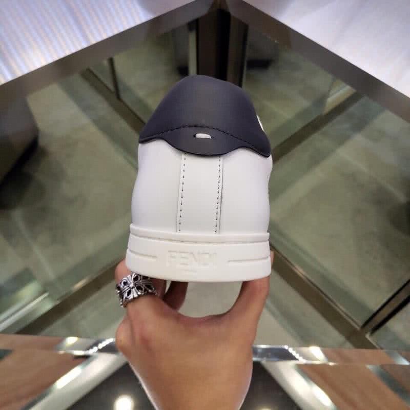 Fendi Sneakers White Black Rubber Sole Men 8