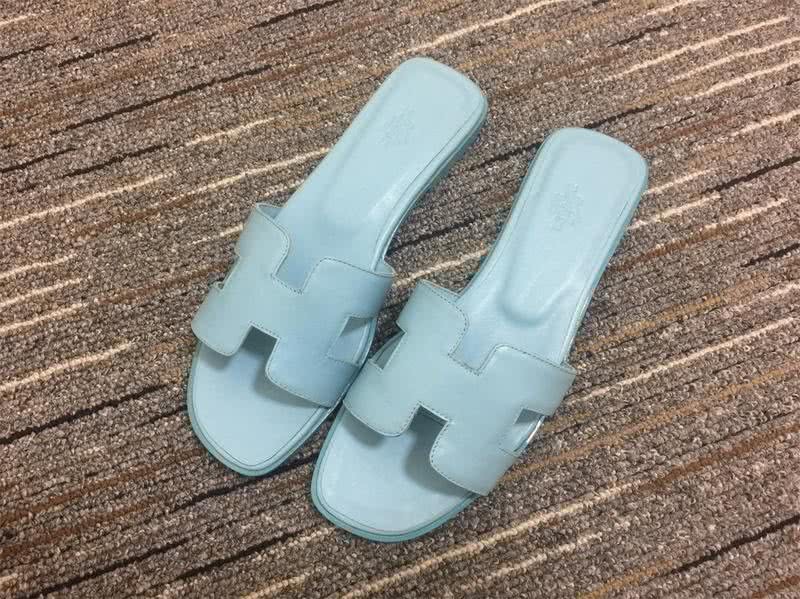 Hermes Slippers All Sky Blue Women 2