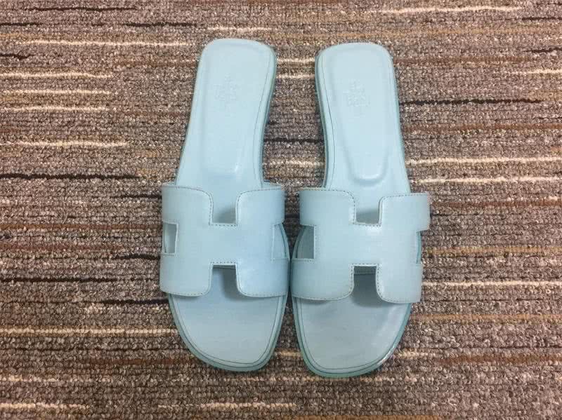 Hermes Slippers All Sky Blue Women 3